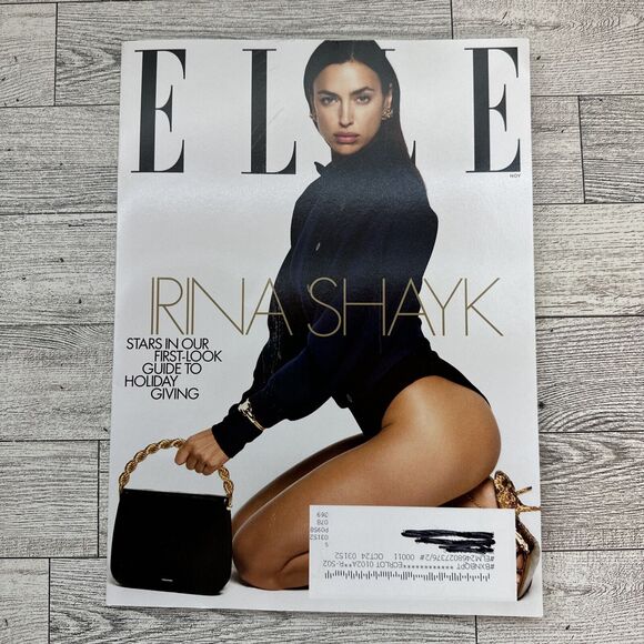 Elle Magazine November 2023 "Irina Shayk" Issue - New Unread - Picture 8 of 11